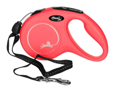 Smycz dla psa Classic M - 5m, 20kg, czerwona