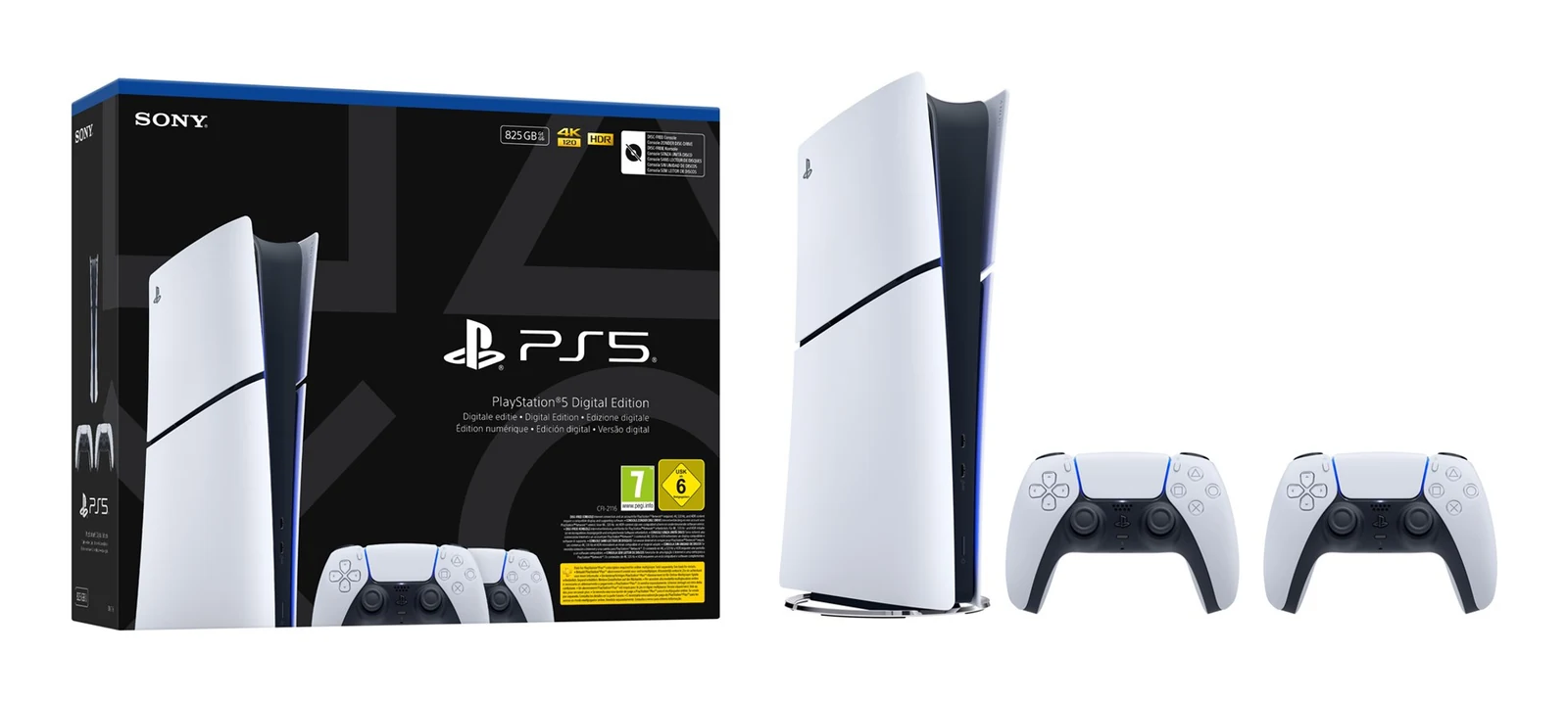 SONY PS5 DIGITAL SLIM CHASSIS E+ DUALSENSE — zdjęcie 1 z 7