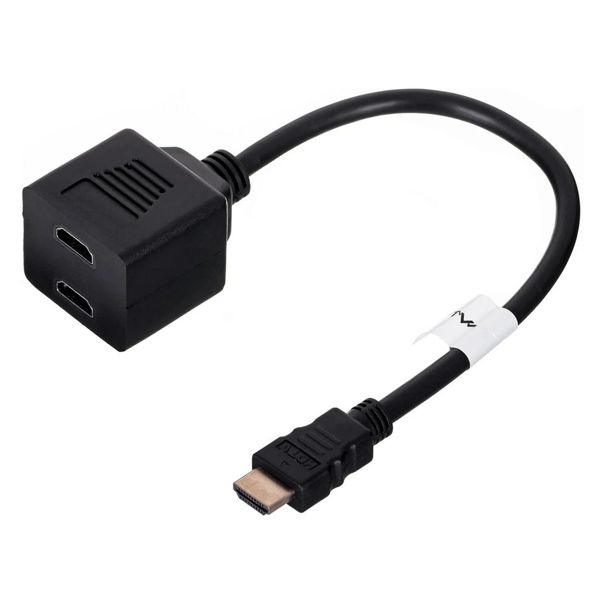 Splitter Lanberg AD-0019-BK (HDMI M - 2x HDMI F; 0,20m; czarny)