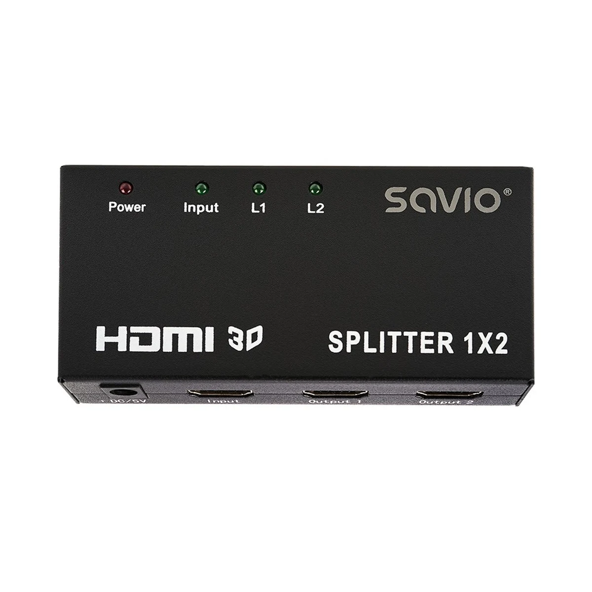 Rozdzielacz Savio CL-42 (HDMI; 2x HDMI)