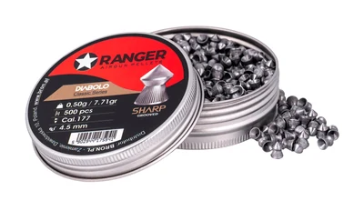 Śrut do wiatrówki 4,5 mm RANGER Diabolo Classic Sharp Grooved - 500 sztuk