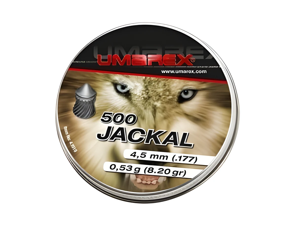 Śrut do wiatrówki 4,5 mm UMAREX Jackal Pointed Ribbed 500 szt.