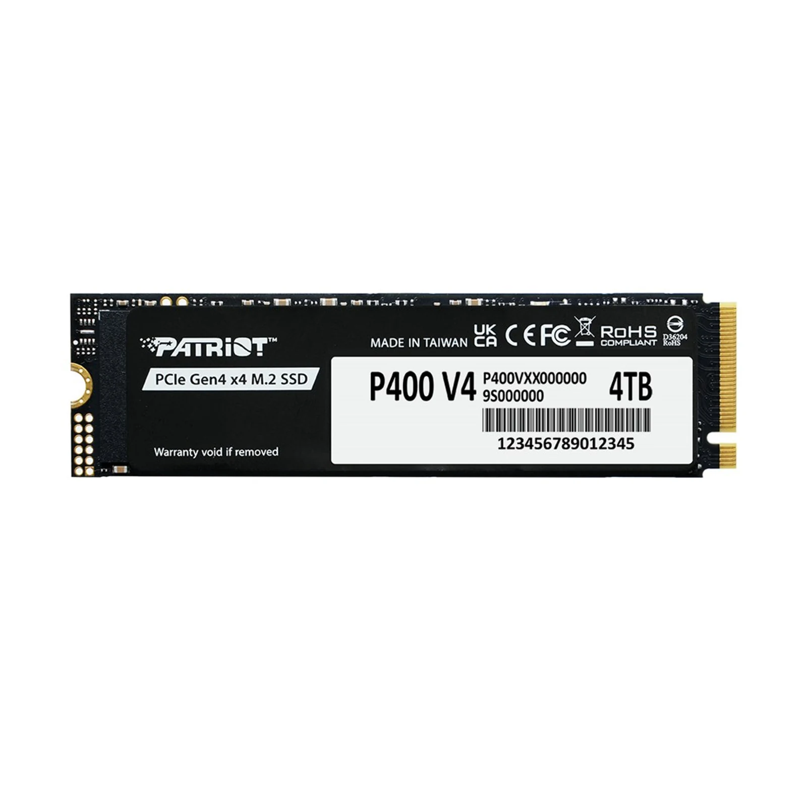 SSD Patriot P400 V4 4TB M.2 NVMe PCIe Gen4 — zdjęcie 1 z 5