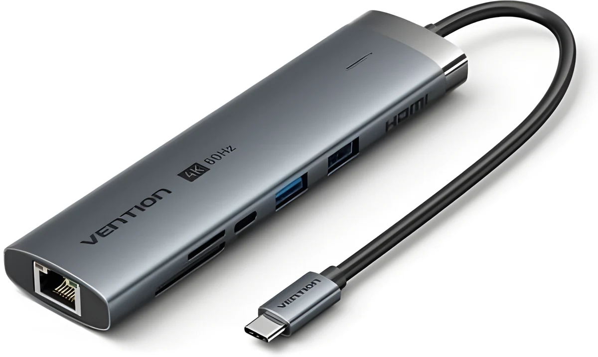 Stacja dokująca USB-C 9w1 Vention 4K 60Hz