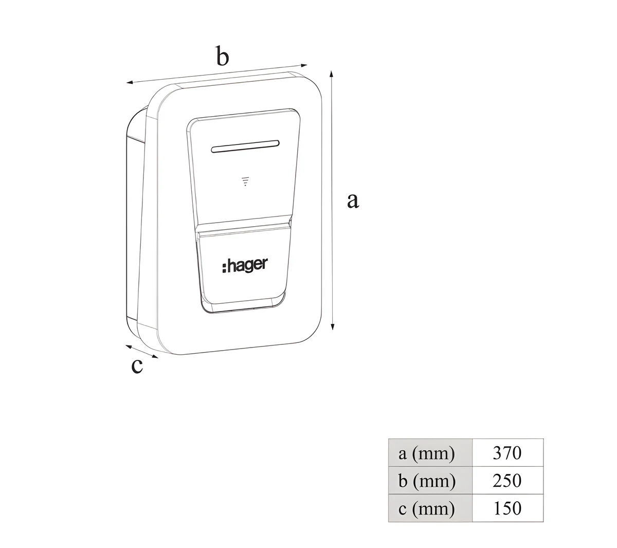 Stacja ładowania Hager witty one 11kW 3f