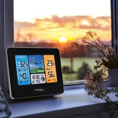 Domowa stacja pogodowa GreenBlue GB522 - pomiar temperatury, wilgotności i trendów