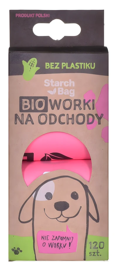 Ekologiczne woreczki na odchody STARCH BAG - 15 sztuk w opakowaniu