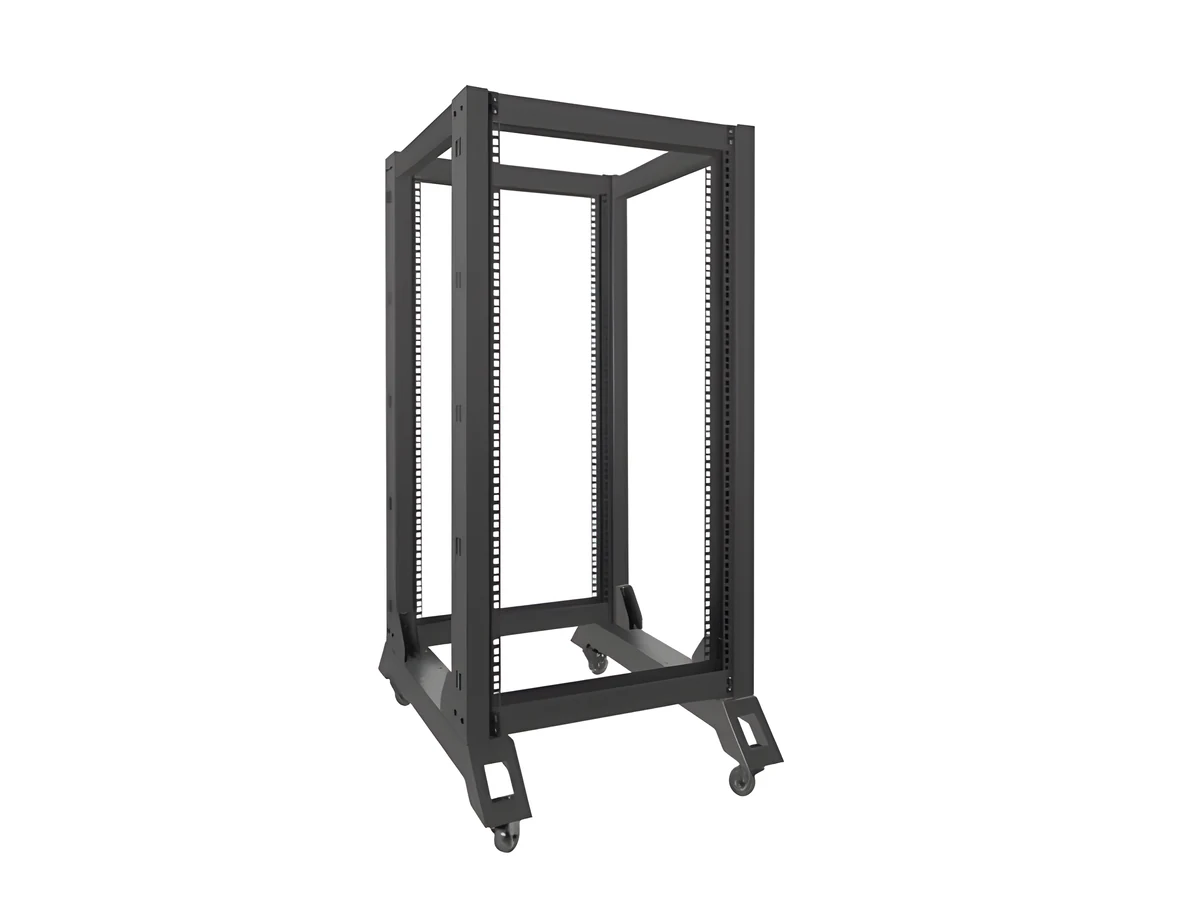 Stojak rack Lanberg OR01-6822-B, 22U, czarny