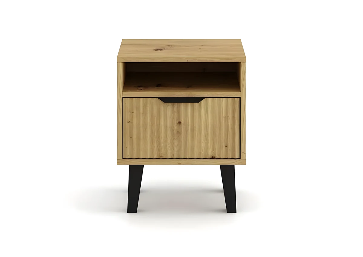 Szafka nocna Scandi 1S Slim, dąb Artisan