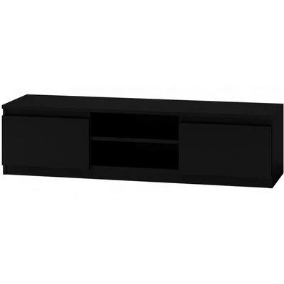 Szafka RTV 140 cm, czarna matowa