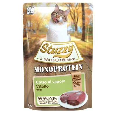 Mokra karma dla kotów STUZZY Monoprotein Cielęcina 85g