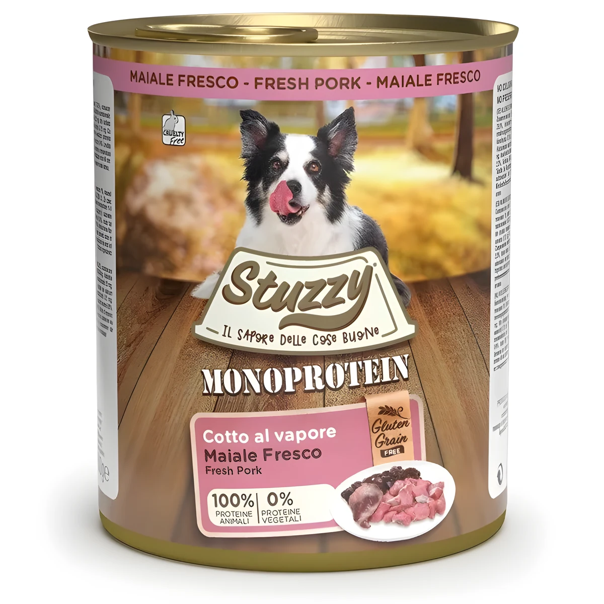 STUZZY dla psów Monoprotein Wieprzowe 800g