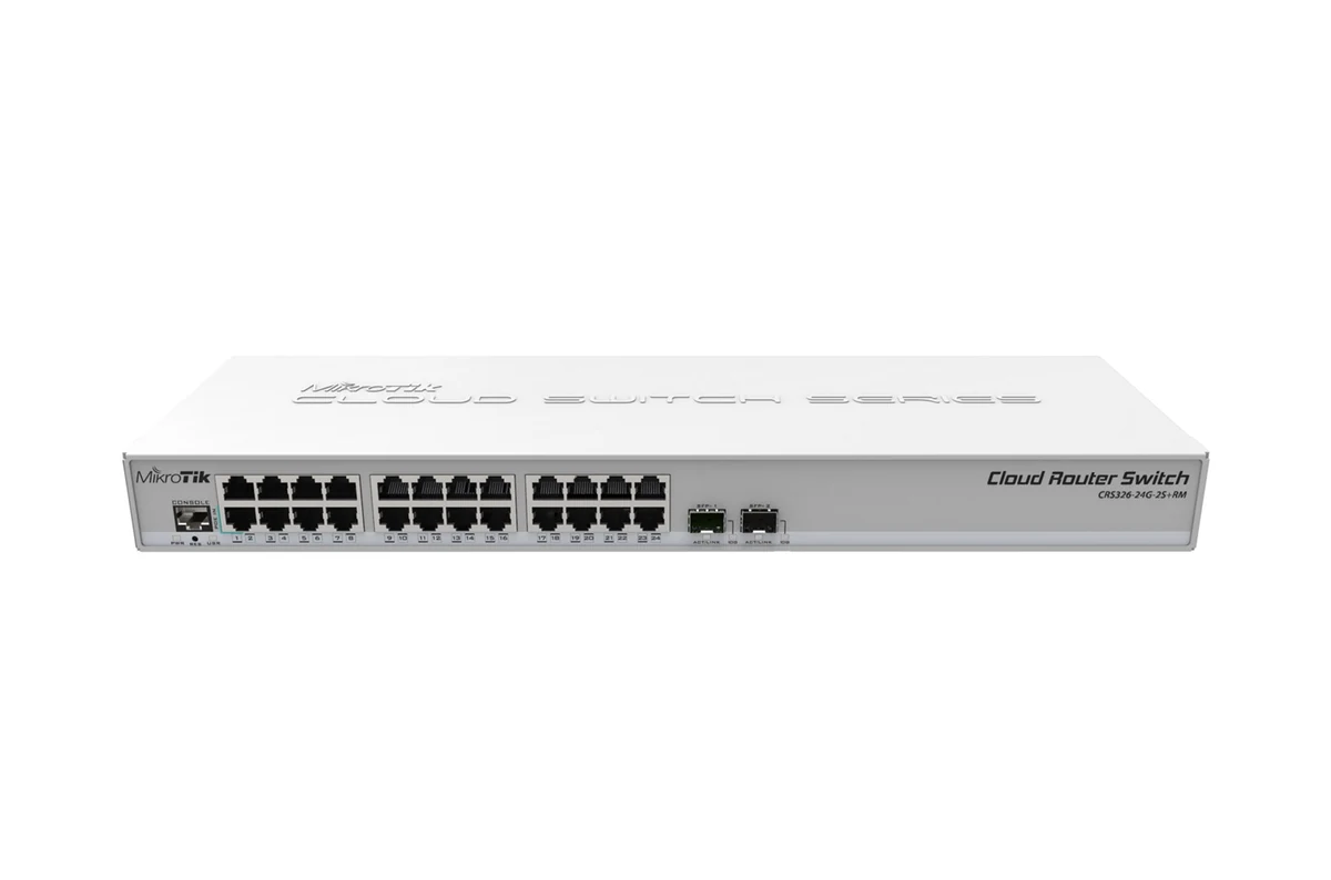 Switch Mikrotik CRS326-24G-2S+RM 26p Zarządzany