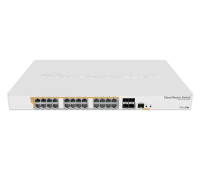 Przełącznik zarządzany MikroTik CRS328-24P-4S+RM 24 porty PoE 450W