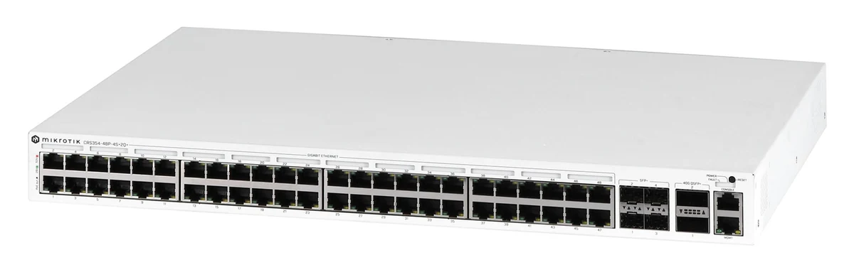 Switch Mikrotik CRS354-48P-4S+2Q+RM 53p PoE 700W