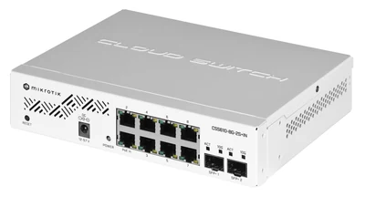 Zarządzany Switch MikroTik CSS610-8G-2S+IN 10 portów Gigabit/10Gbps