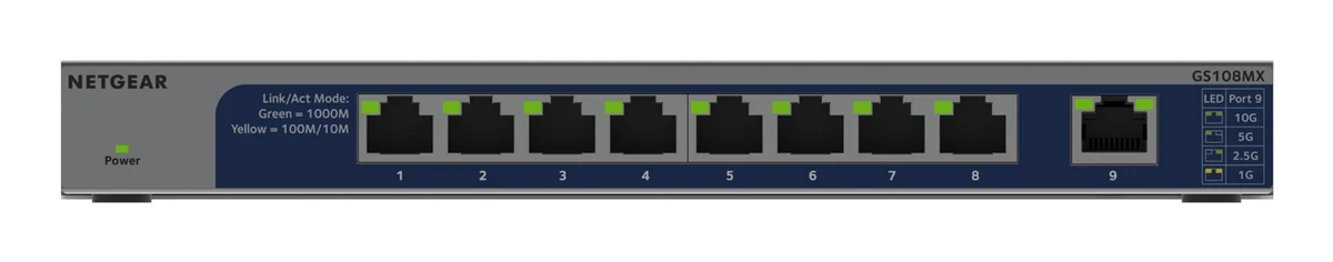 Switch Netgear GS108MX-100EUS 8p Unmanaged Gigabit