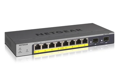 Zarządzany Switch Gigabitowy Netgear GS110TP-300EUS 10-Portowy z PoE 55W
