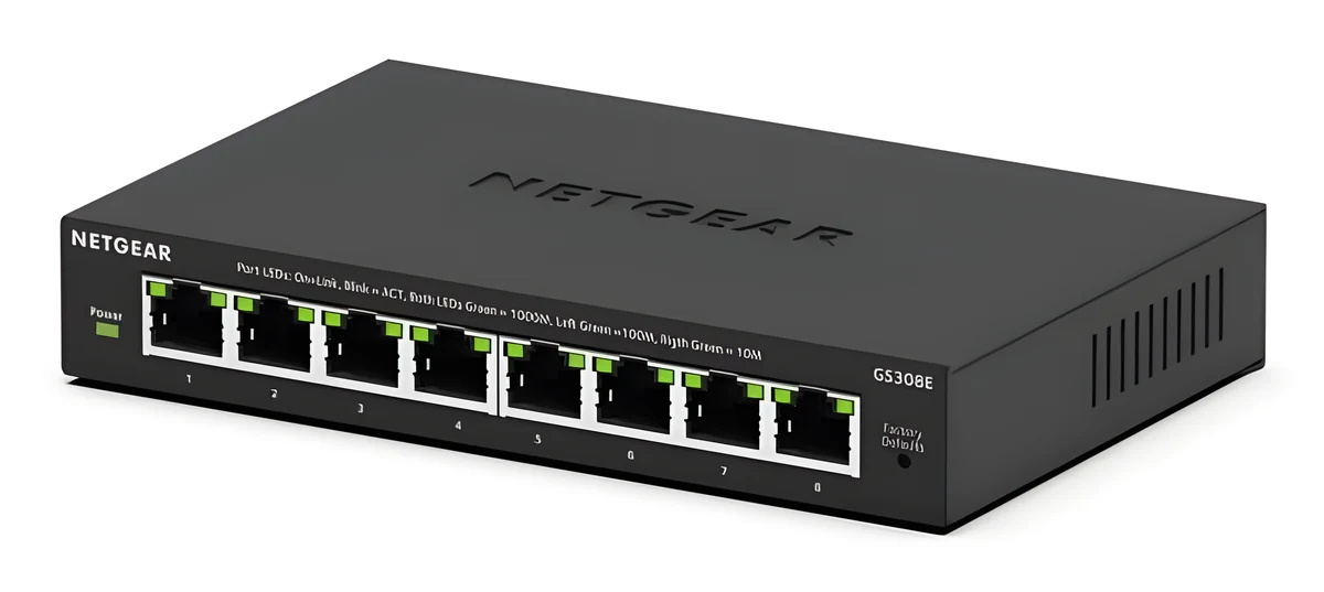 Switch Netgear GS308E-400EUS 8-portowy Niezarządzany