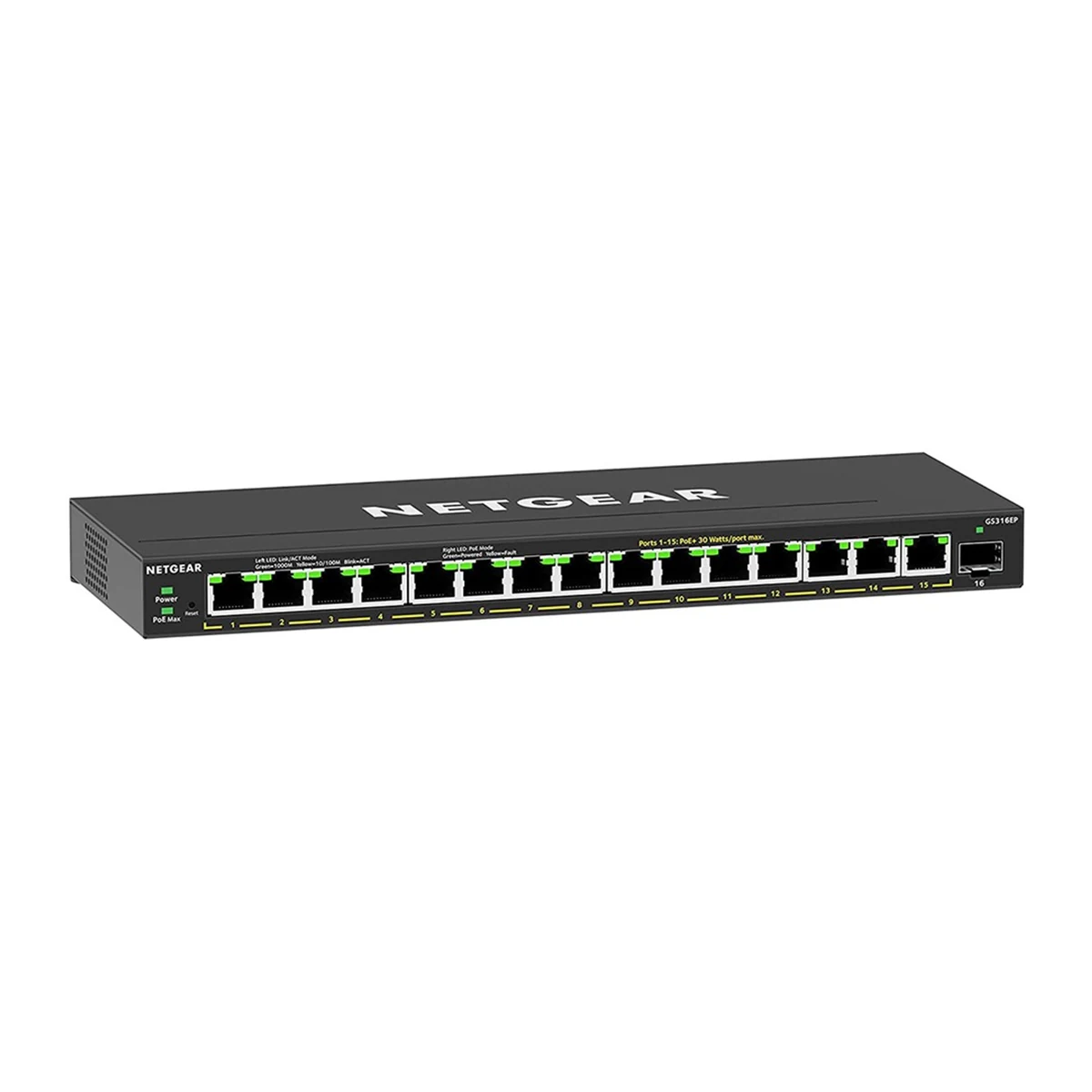 Switch Netgear GS316EP-100PES 16p PoE 180W Unmanaged