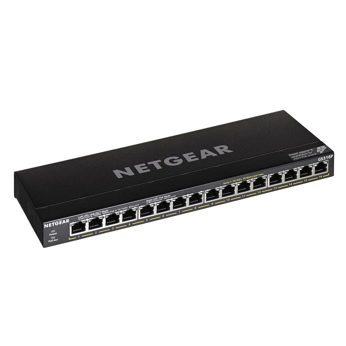 Switch Netgear GS316P-100EUS 16p PoE 115W* Unmanaged