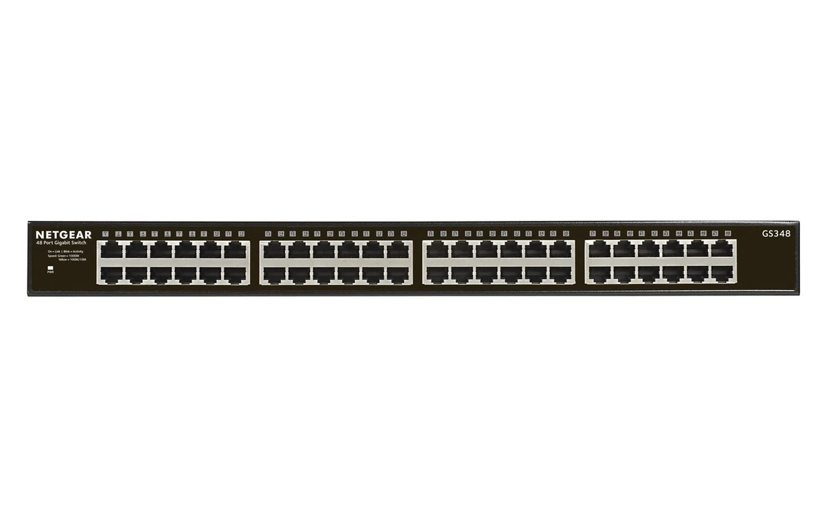 Switch Netgear GS348-100EUS 48-portowy Niezarządzany