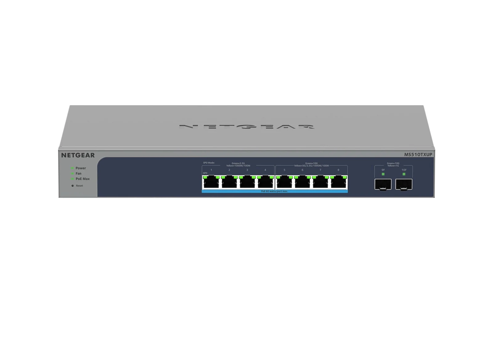Zarządzany Switch Netgear MS510TXUP-100EUS 10-portowy PoE 295W — zdjęcie 1 z 8