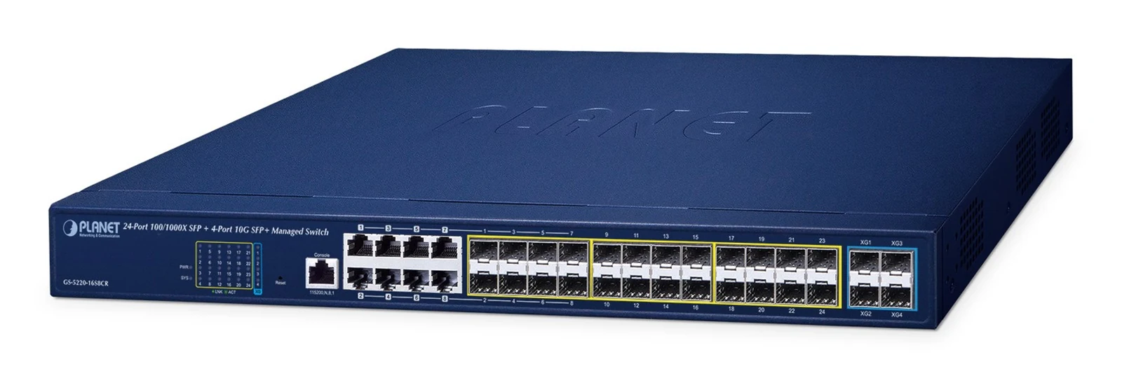 Switch Planet GS-5220-16S8CR (L2+ 24xSFP)