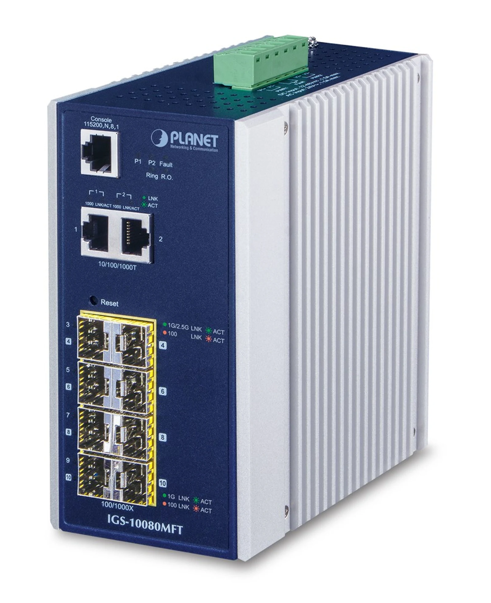 Switch Planet IGS-10080MFT 8x 10/100/1000Mbps