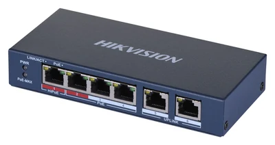 Switch PoE Hikvision DS-3E0106HP-E 6-portowy