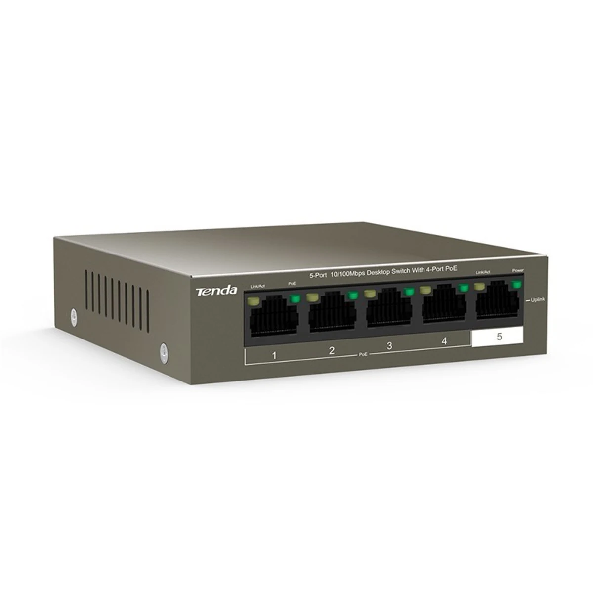 Switch PoE Tenda TEF1105P-4-38W 5x 10/100Mbps