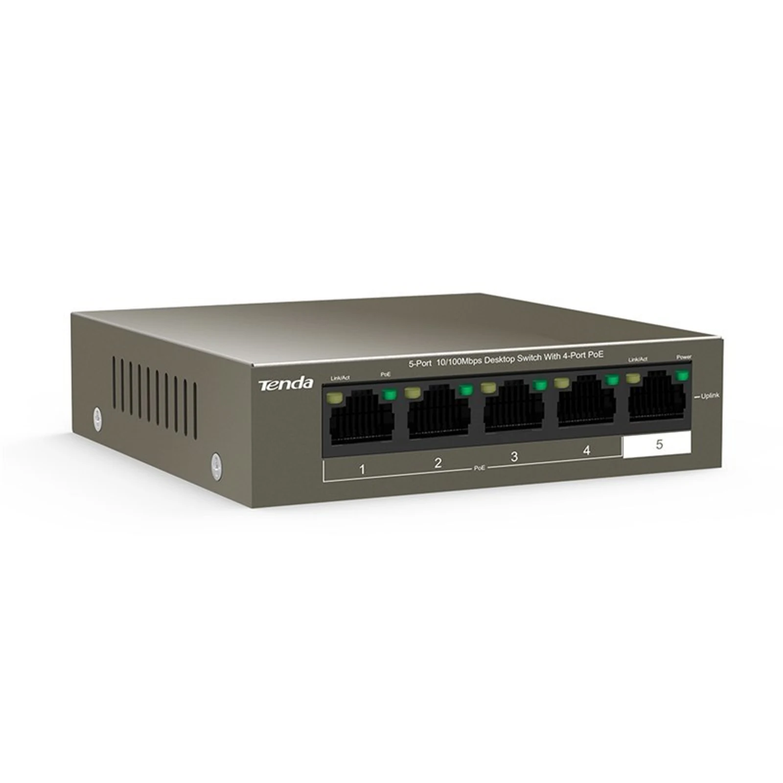 Switch PoE Tenda TEF1105P-4-38W 5x 10/100Mbps — zdjęcie 1 z 4