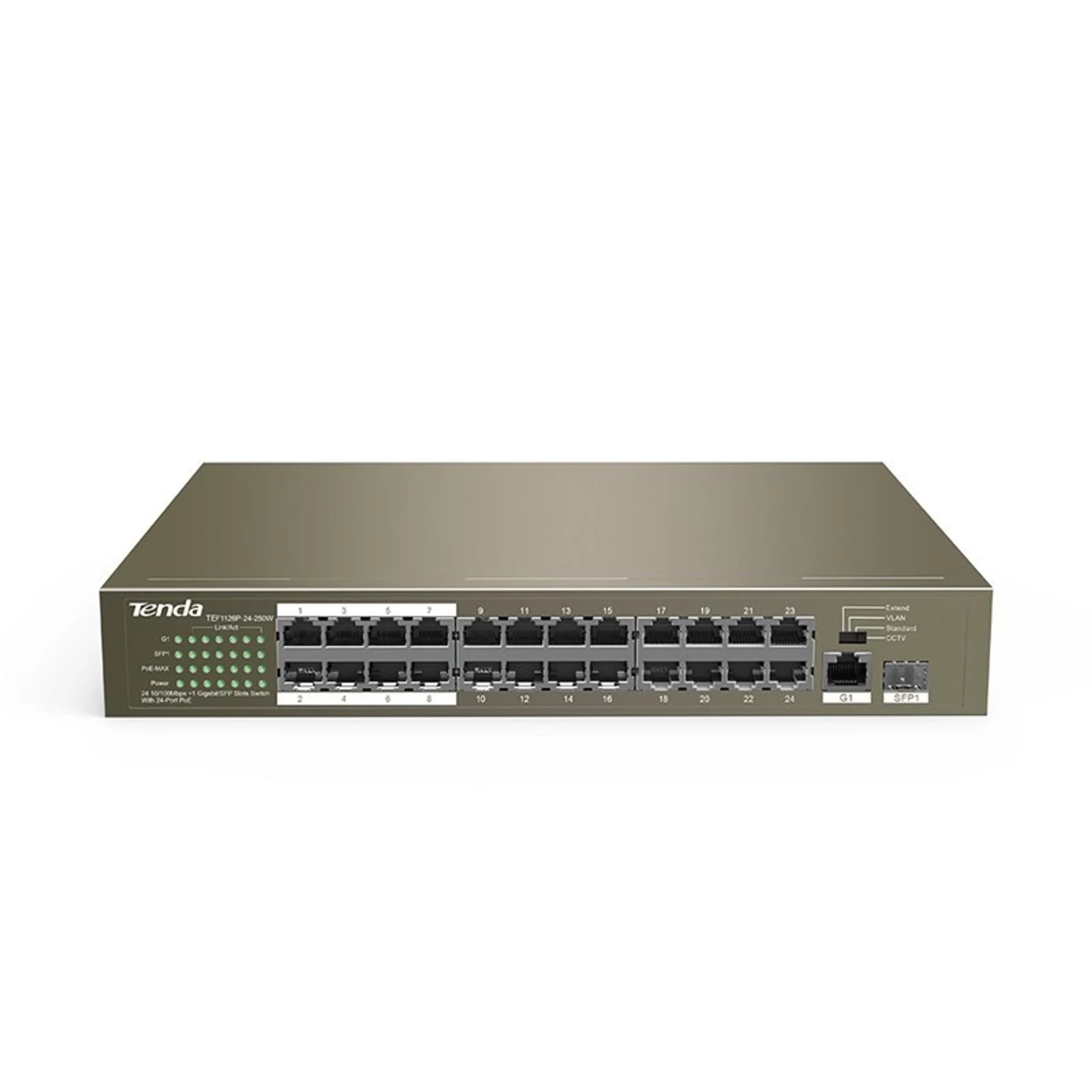 Switch PoE Tenda TEF1126P-24-250W — zdjęcie 1 z 3