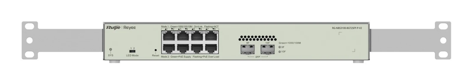 Switch RG-NBS3100-8GT2SFP-P-V2 - 8 Portów Gigabit — zdjęcie 1 z 6