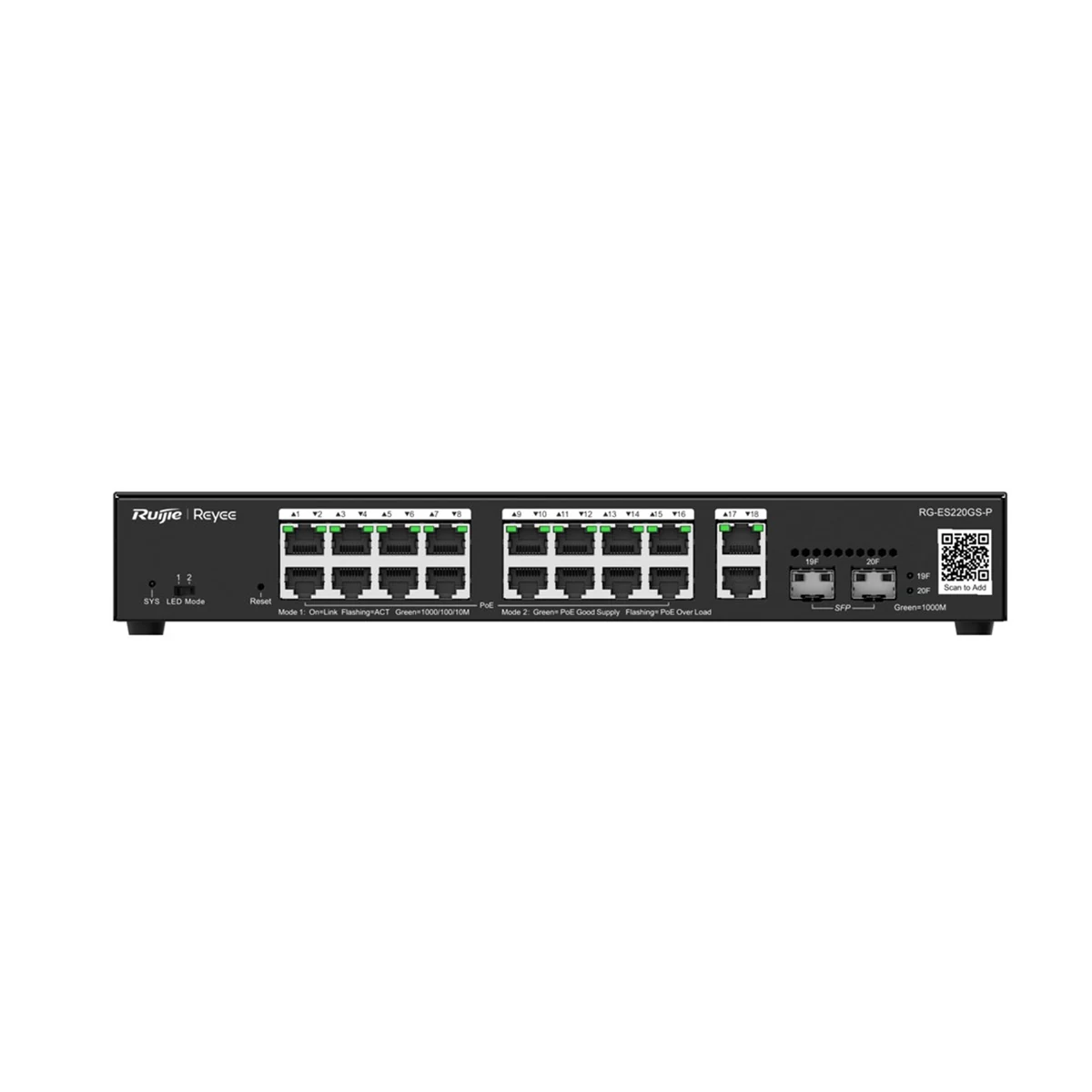 Switch Smart Ruijie Reyee RG-ES220GS-P