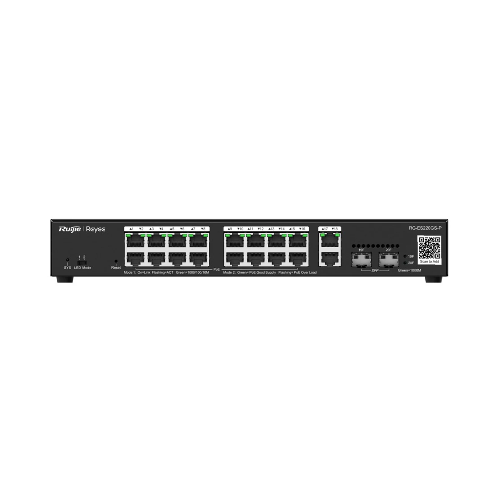 Switch Smart Ruijie Reyee RG-ES220GS-P — zdjęcie 1 z 5