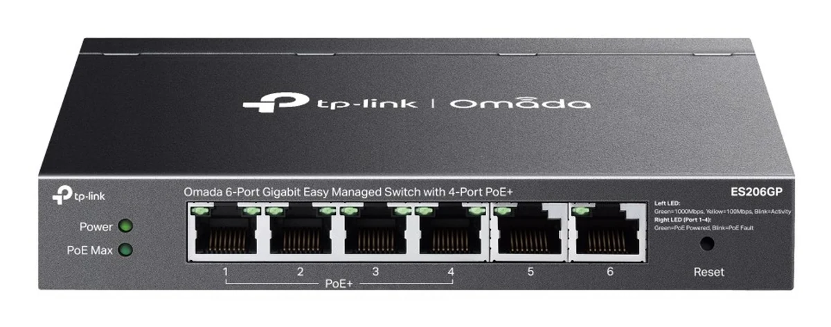 Switch TP-LINK ES206GP czarny