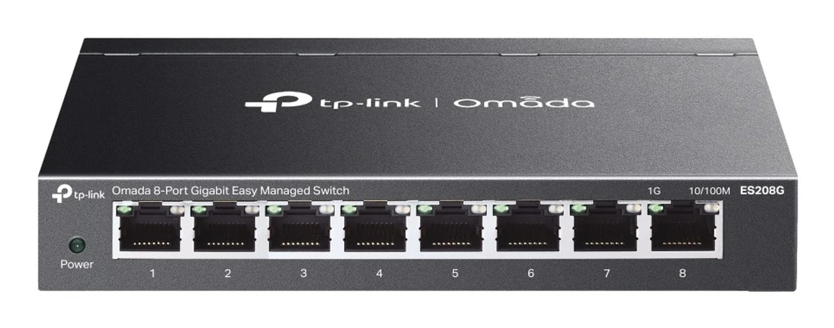 Switch TP-LINK ES208G - Czarny, LED