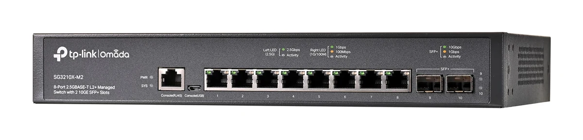 Switch TP-LINK SG3210X-M2 1U Czarny