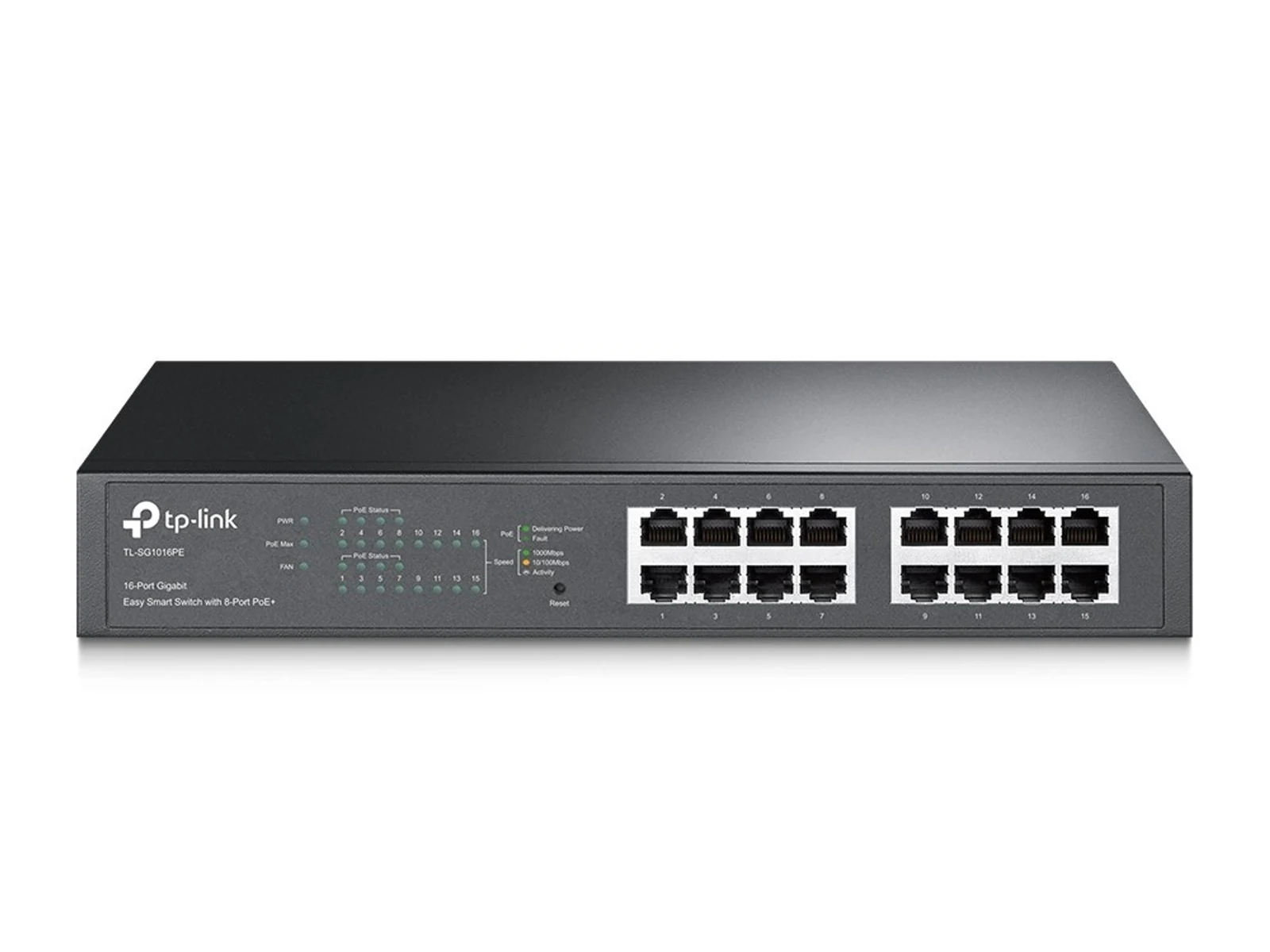 Switch TP-LINK TL-SG1016PE 16-portowy 10/100/1000Mbps — zdjęcie 1 z 4