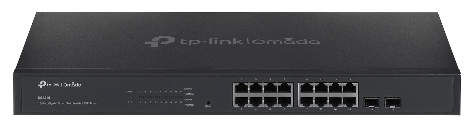 Switch TP-LINK TL-SG2218 1U Czarny — zdjęcie 1 z 8