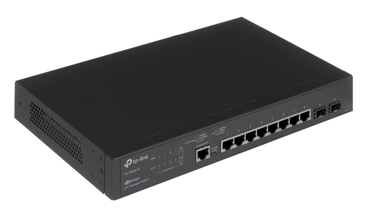 Switch TP-LINK TL-SG3210 - Czarny, LED