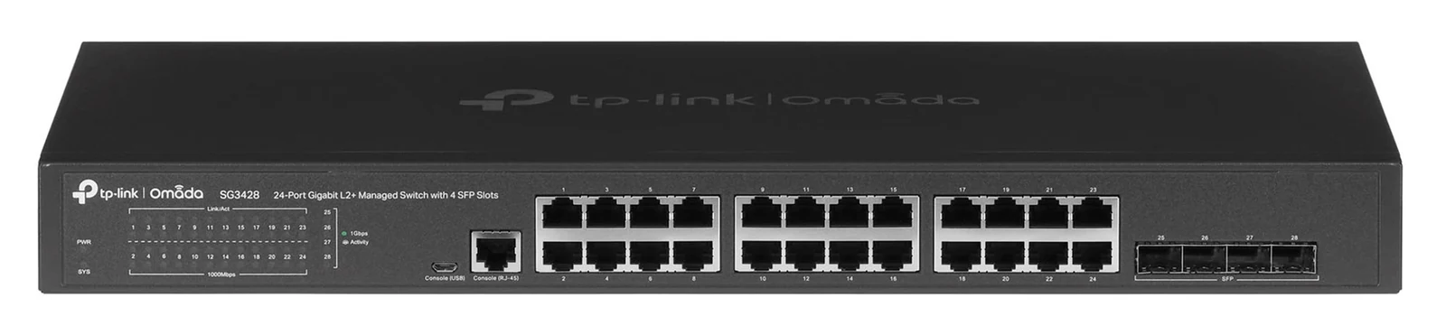 Switch TP-LINK TL-SG3428 1U Czarny — zdjęcie 1 z 8
