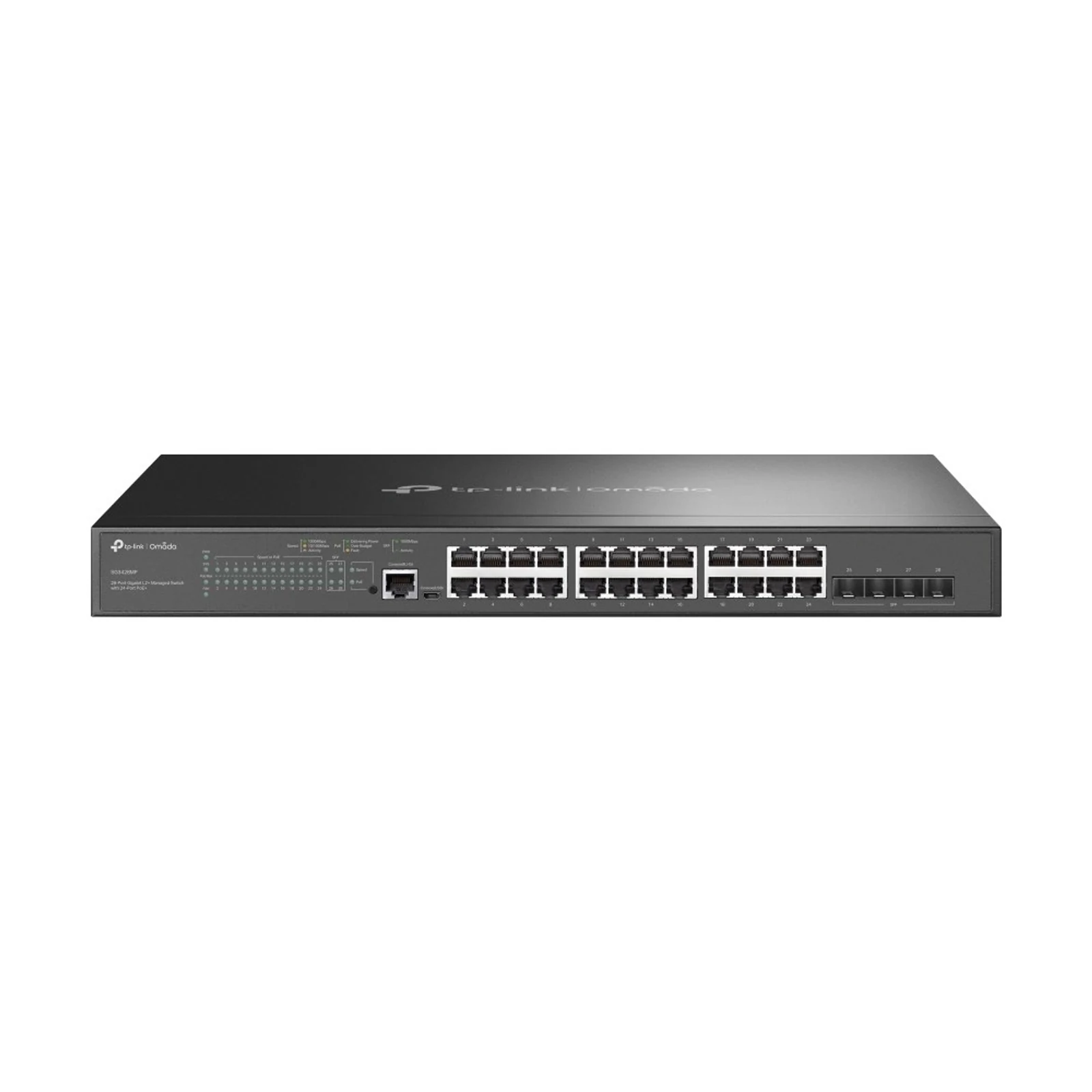 Switch TP-LINK TL-SG3428MP 1U Czarny