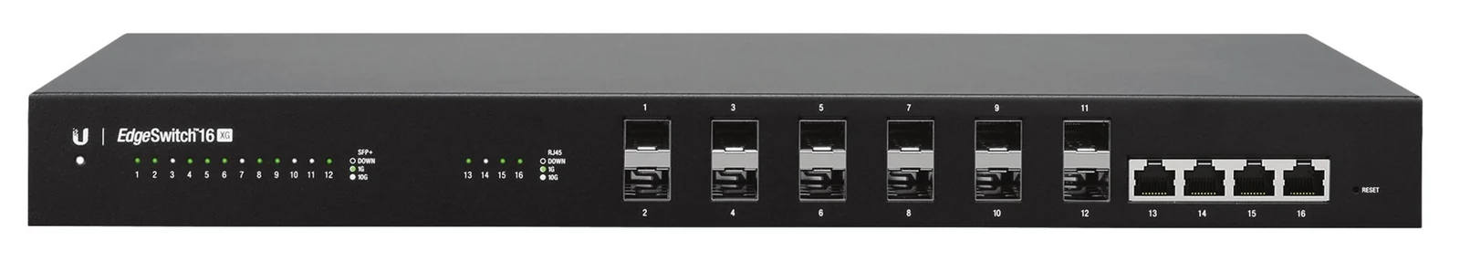 Zarządzany przełącznik Ubiquiti EdgeSwitch 16 XG 16-portowy 10G — zdjęcie 1 z 6