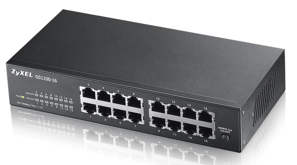Switch Zyxel GS1100-16E-EU0101F 16p Unmanaged, Fanless, Slim