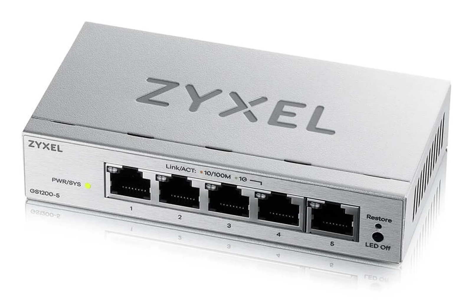 Switch Zyxel GS1200-5V3 5p Managed Gigabit — zdjęcie 1 z 4