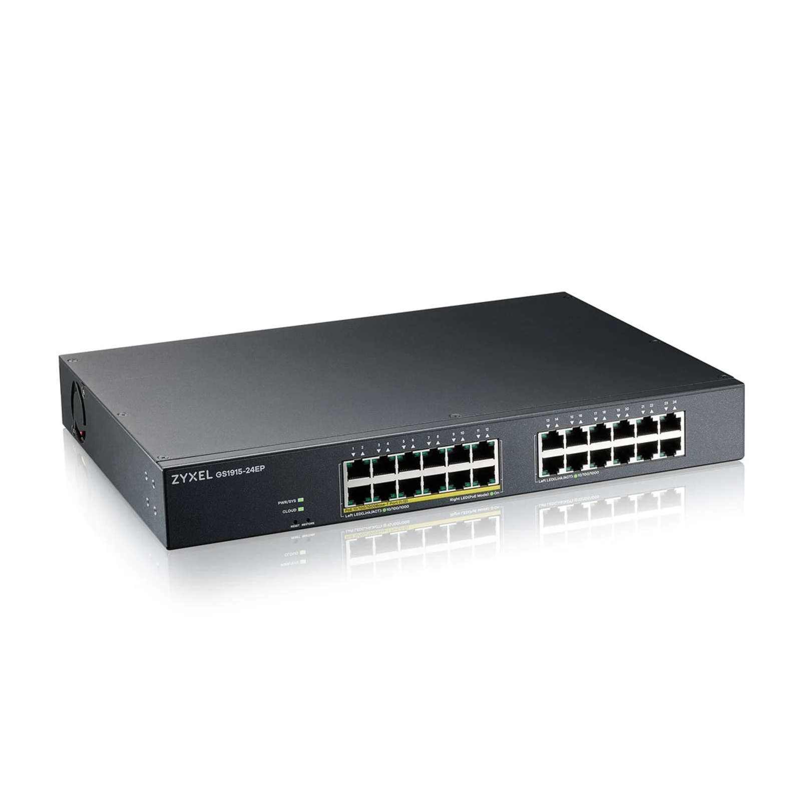 Zarządzany przełącznik Zyxel GS1915-24EP 24-portowy PoE 130W — zdjęcie 1 z 3
