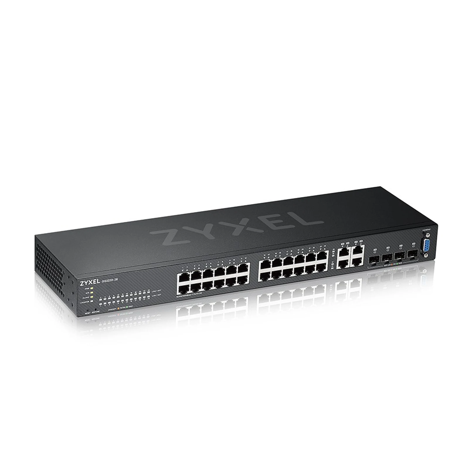 Zarządzany przełącznik Gigabit Ethernet Zyxel GS2220-28 28 portów — zdjęcie 1 z 4