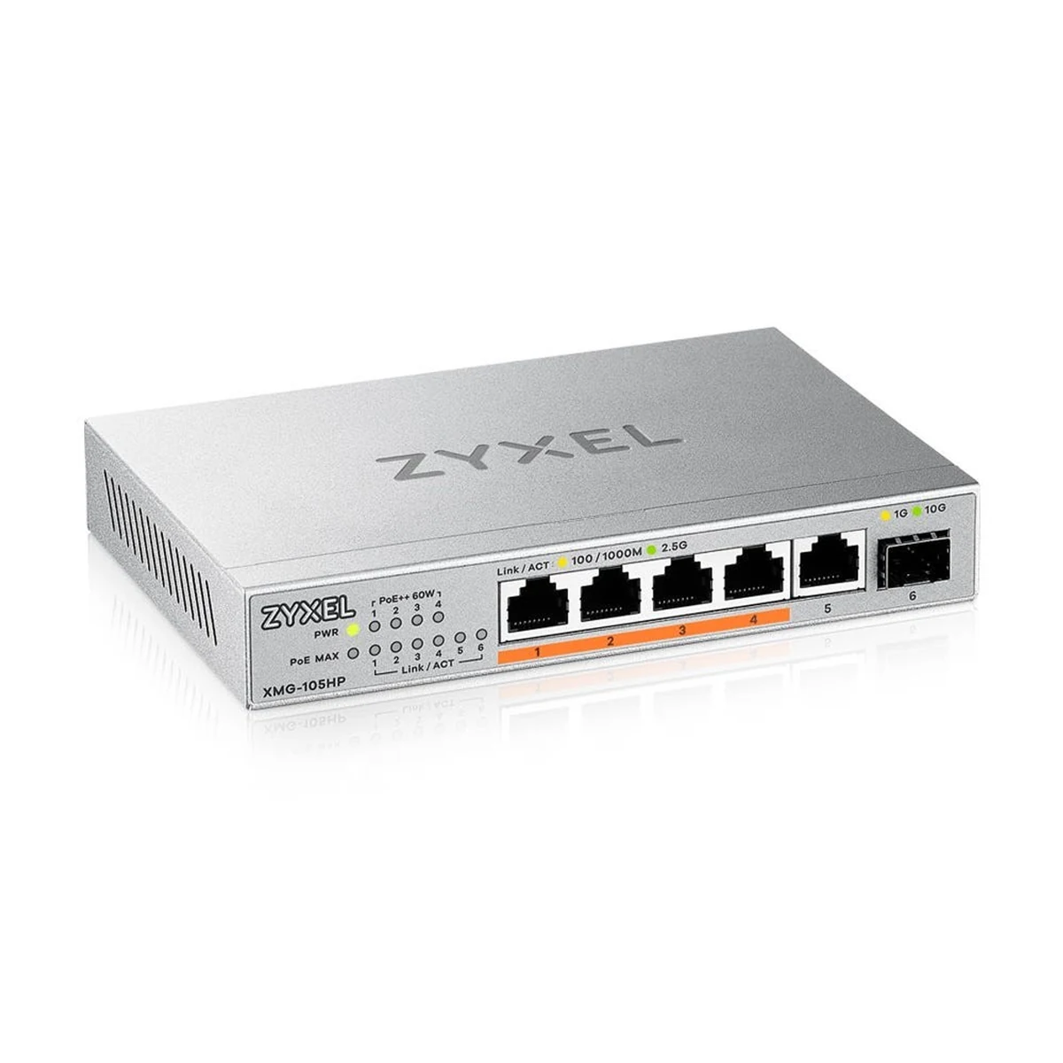 Switch Zyxel XMG-105HP 6p PoE 70W Multigigabit